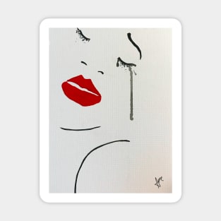 red lip Sticker